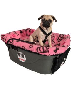 Fido Pet Products FidoRido Pet Car Seat 24"x18"X10"-Pink/Diva