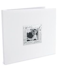 MBI Expressions Post Bound Album W/Window 12"X12"-Wedding - White