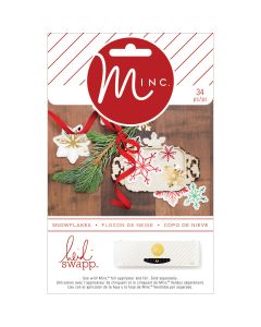 American Crafts Minc Paper Shapes 34/Pkg-Christmas Snowflakes