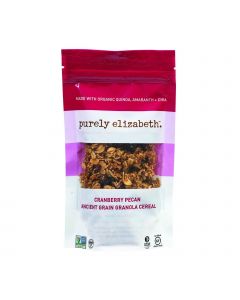 Purely Elizabeth Ancient Grain Granola Cereal - Cranberry Pecan - 2 oz - Case of 8
