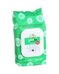 Yes to Cucumbers Facial Towelettes - Soothing - Hypoallergenic - 30 Count - Case of 3