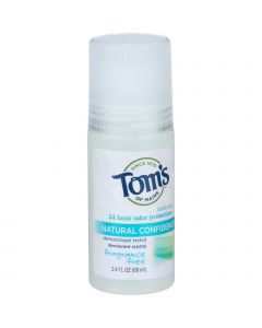 Tom's of Maine Deodorant - Crystal Confidence - Fragrance Free - 2.4 oz - Case of 6