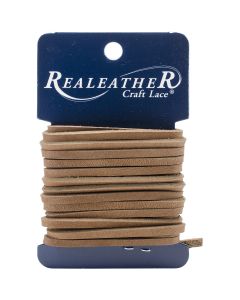 Realeather Crafts Latigo Lace .125"X4yd Carded-Toffee