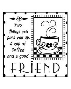 Inkadinkado Clear Mini Stamps 2.5"X2.5"-Good Friends