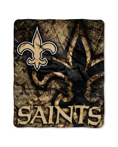 The Northwest Company SAINTS  "Roll Out" 50"x60" Raschel Throw (NFL) - SAINTS  "Roll Out" 50"x60" Raschel Throw (NFL)