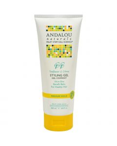 Andalou Naturals Medium Hold Styling Gel Sunflower and Citrus - 6.8 fl oz
