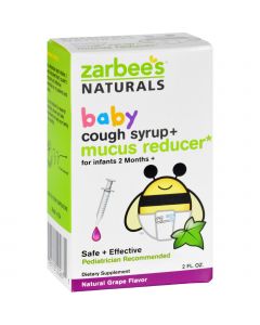 Zarbee's Cough Syrup and Mucus Reducer - Baby - 2 oz