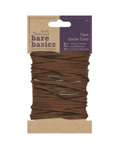 docrafts Papermania Bare Basics Faux Suede Cord 4m-Tan