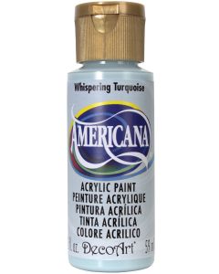Deco Art Americana Acrylic Paint 2oz-Whispering Turquoise - Opaque