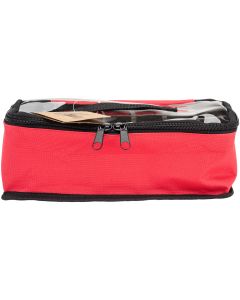 Bluefig Red Paint Wagon With Clear Top-10"X4"X4.5"