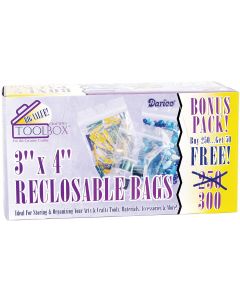 Darice Reclosable Bags 300/Pkg-3"X4" Clear