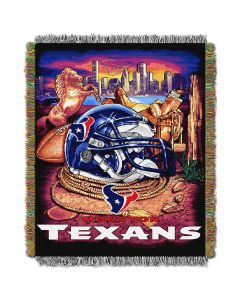 The Northwest Company Texans  "Home Field Advantage" 48x60 Tapestry Throw