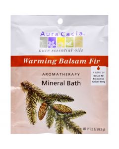 Aura Cacia Aromatherapy Mineral Bath Soothing Heat - 2.5 oz - Case of 6