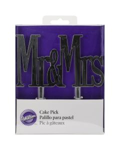 Wilton Cake Pick 4.875"X5"-Mr & Mrs