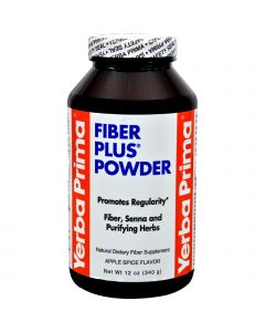 Yerba Prima Fiber Plus Powder Apple Spice - 12 oz