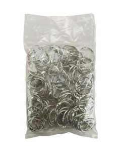 Clear Scraps Chrome Book Ring 1.25" 100/Pkg-$.30 MSRP - Clear Scraps Chrome Book Ring 1.25" 100/Pkg-$.30 MSRP