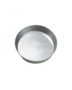 Bergan Galvanized Pet Pan 3 Quarts Silver 12.5" x 12.5" x 2.13"