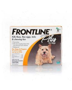 Frontline Flea Control Plus for Dogs And Puppies 11-22 lbs 6 Pack