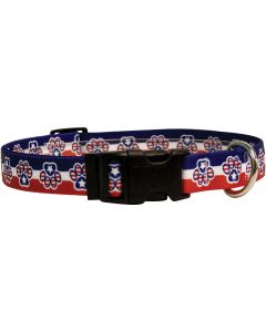 Yellow Dog Design Yellow Dog Collar Medium 14"-20"-Patriotic Paw