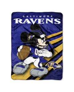 The Northwest Company Ravens 46"x60" Mickey Micro Raschel Throw (NFL) - Ravens 46"x60" Mickey Micro Raschel Throw (NFL)