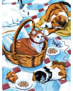 Royal Brush Color Pencil By Number Kit 8.75"X11.75"-Family Pets