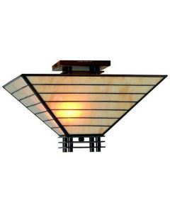 Warehouse of Tiffany Tiffany-style Mission Semi-flush Ceiling Fixture