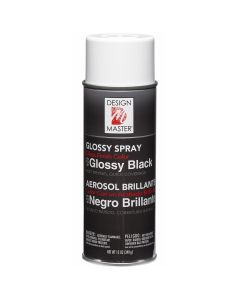 Design Master Colortool Spray Paint 12oz-Glossy Black