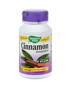 Nature's Way Cinnamon Standardized - 60 Vcaps