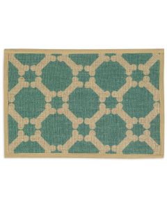 Buddy's Line Natural Jute Placemats 13"X19"-Teal