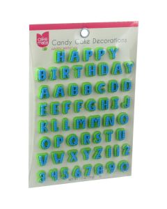 Cake Mate Candy Cake Decorations - Alphabet - 1.4 oz - Case of 12