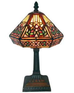 Warehouse of Tiffany Tiffany Style Floral Mosaic Table Lamp