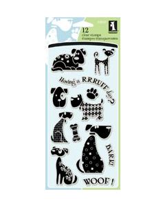 Inkadinkado Clear Stamps 4"X8"-Dogs