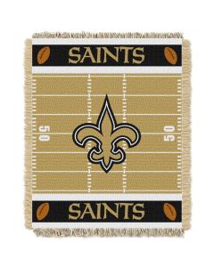 The Northwest Company Saints  Baby 36x46 Triple Woven Jacquard Throw - Field Series