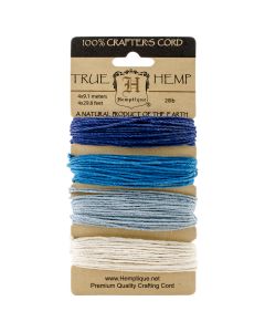 Hemptique Hemp Cord 20lb 120'-Tide Pool