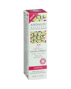 Andalou Naturals Color plus Correct - Sheer SPF 30 - Tan - 2 oz