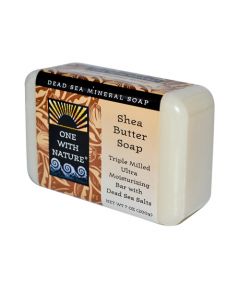 One With Nature Dead Sea Mineral Shea Butter Soap - 7 oz