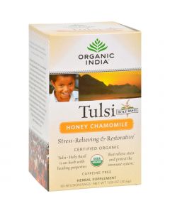 Organic India Tulsi Tea Honey Chamomile - 18 Tea Bags - Case of 6