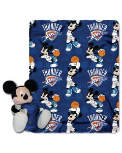 The Northwest Company Thunder -Disney 40x50 Fleece Throw w/ 14" Plush Mickey Hugger