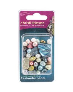 Great Create Christi Friesen Freshwater Pearls 1oz-Multicolor