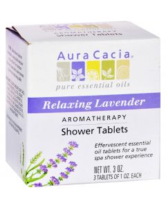 Aura Cacia Aromatherapy Shower Tablets Relaxing Lavender - 3 Tablets