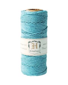 Hemptique Hemp Cord Spool 20lb 205'-Light Blue