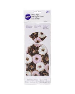 Wilton Party Bags 4"X9.5" 20/Pkg-Photoreal Donuts