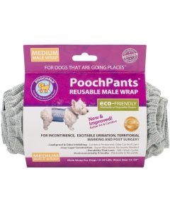 PoochPad PoochPants Reusable Male Wrap-Medium 16" To 22"-