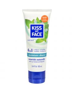 Kiss My Face Moisture Shave Cool Mint - 3.4 fl oz