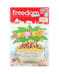 Freedom Foods Cereal - TropicOs - Gluten Free - 10 oz - case of 5