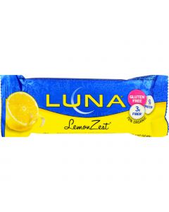 Clif Bar Luna Bar - Organic Lemon Zest - Case of 15 - 1.69 oz
