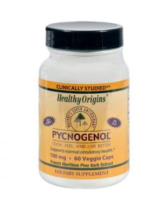 Healthy Origins Pycnogenol - 100 mg - 60 Vegetarian Capsules