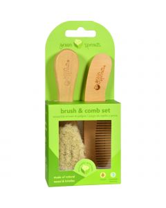 Green Sprouts Comb and Brush Set