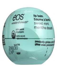 EOS Products Lip Balm - Organic - Smooth Sphere - Sweet Mint - .25 oz - case of 8