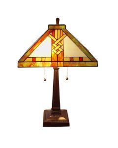 Warehouse of Tiffany Tiffany-style Mission-style Table Lamp